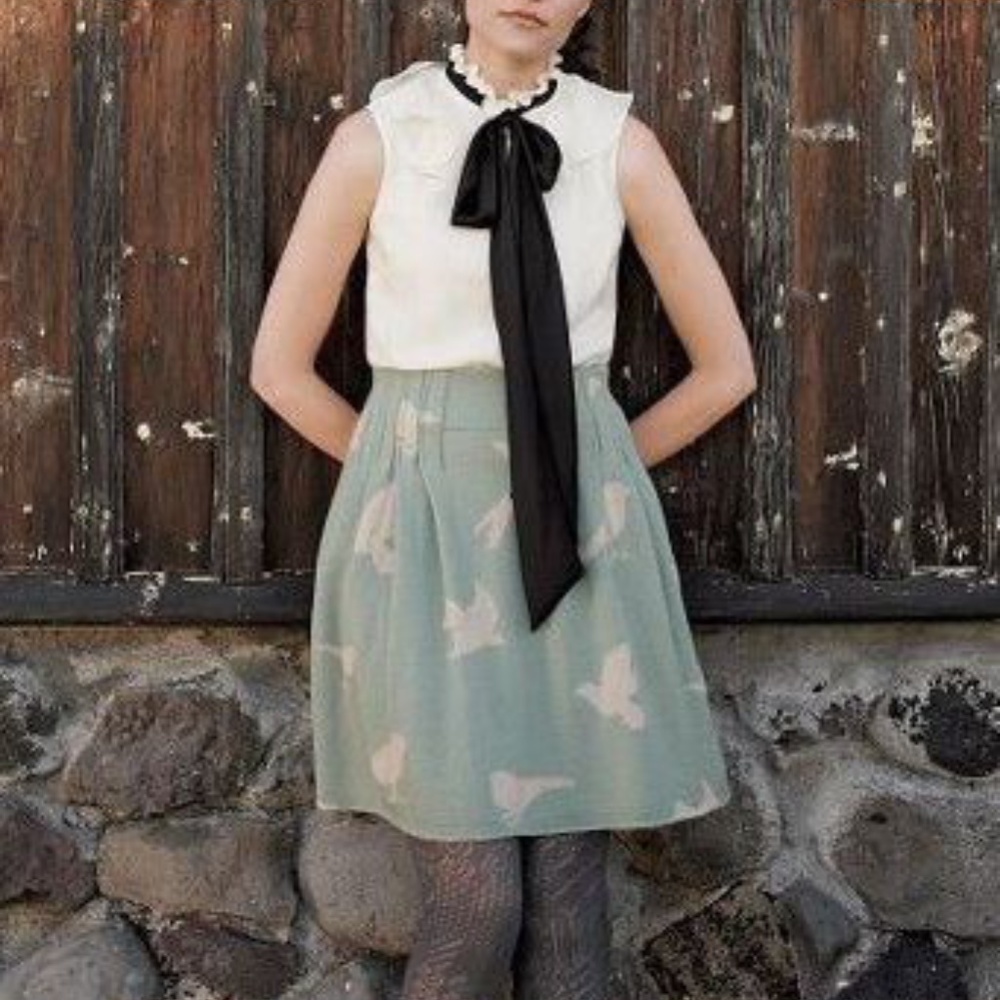 [SOLD] Anthropologie Moth Bird Sweater Skirt